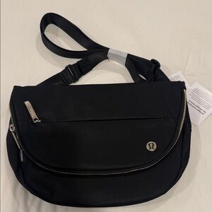 lululemon athletica Black Crossbody Messenger Bag